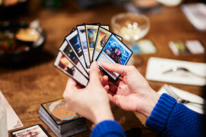 Magic the gathering being played