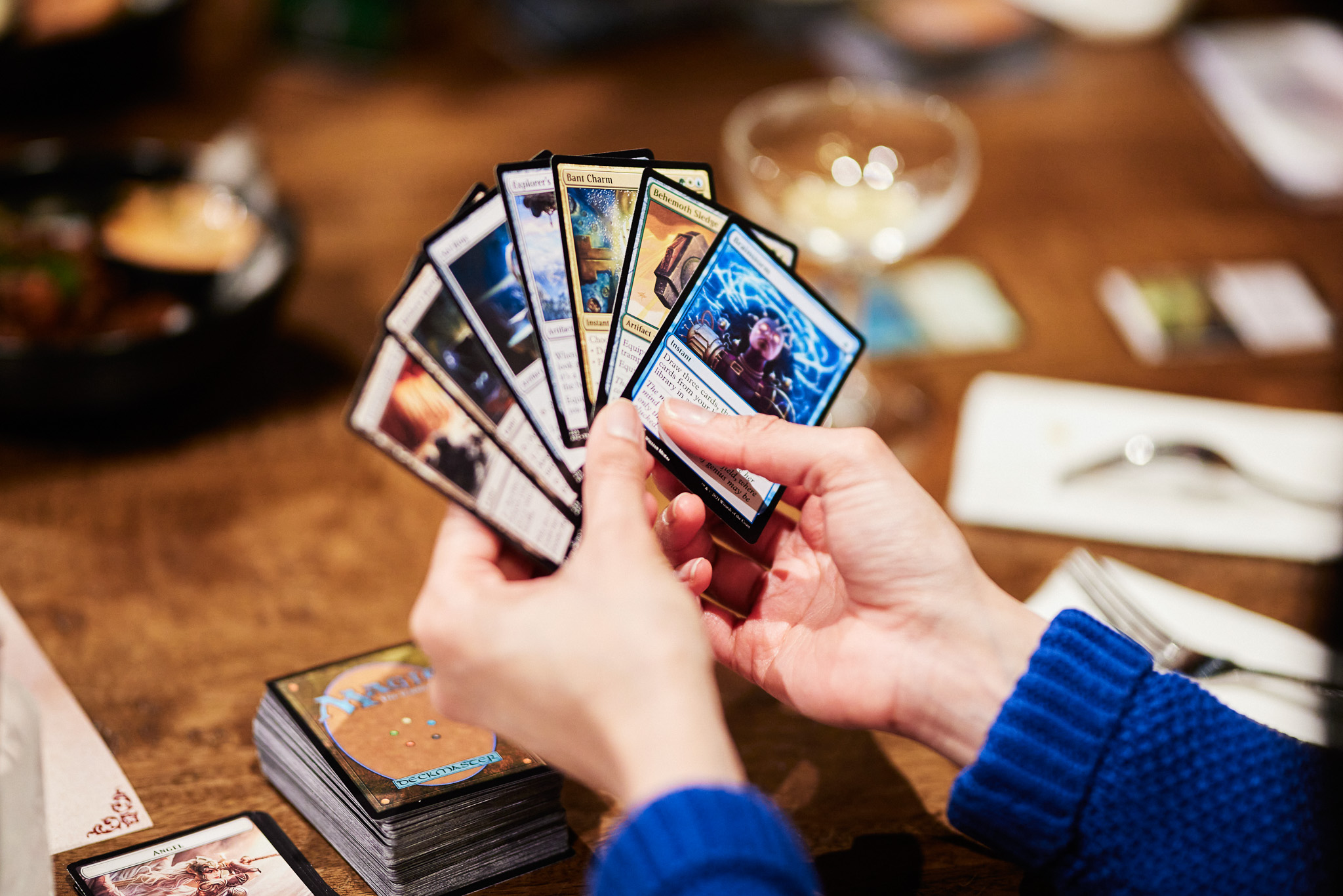 Magic the gathering being played